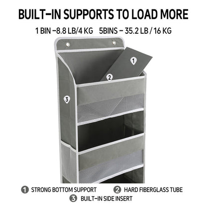 Liora Hanging Organizer | 5-Tier Large Capacity, Nonwoven Fabric 2