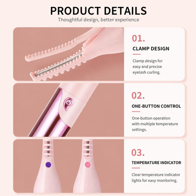 Liora Heated Lash Curler | Instant Lift, Four Heat Levels, Digital Display 3