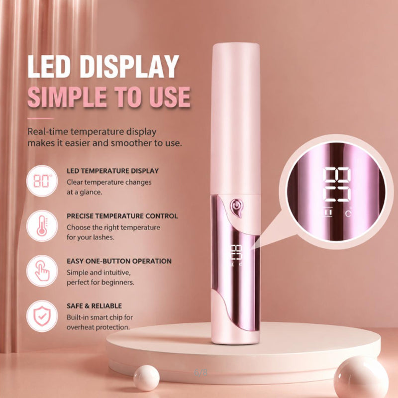 Liora Heated Lash Curler | Instant Lift, Four Heat Levels, Digital Display 7