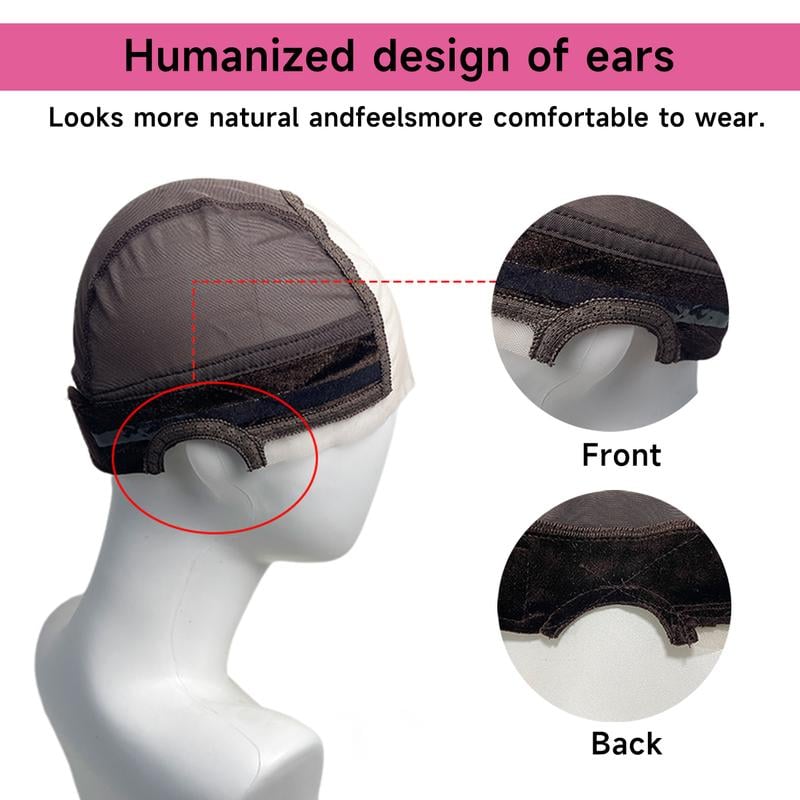 Liora Lace Wig Cap | Secure, Breathable Fit for Glueless Wigs 8