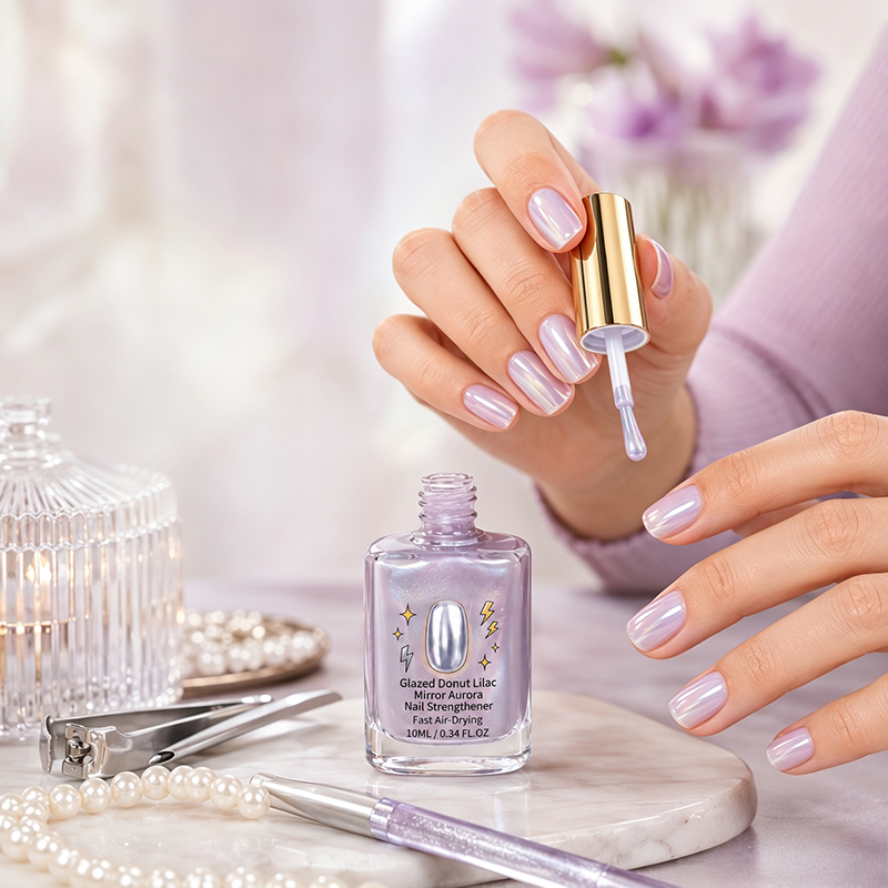 Liora Nail Strengthener | Fast Drying, Glossy Mirror Finish, 10 ml 1
