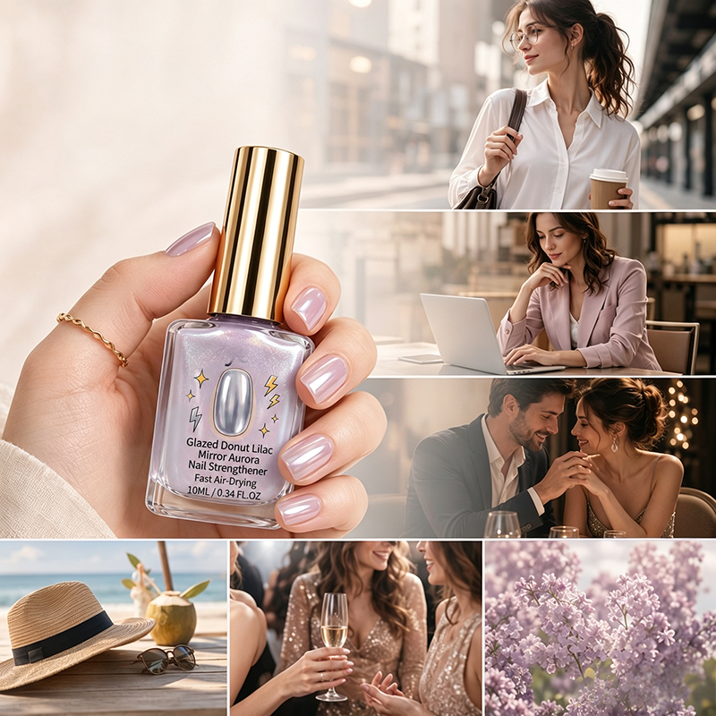 Liora Nail Strengthener | Fast Drying, Glossy Mirror Finish, 10 ml 5