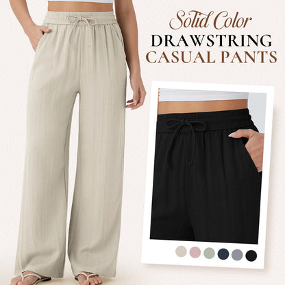 Lira Casual Pants | Lightweight Breathable, Elastic Drawstring for Women 1