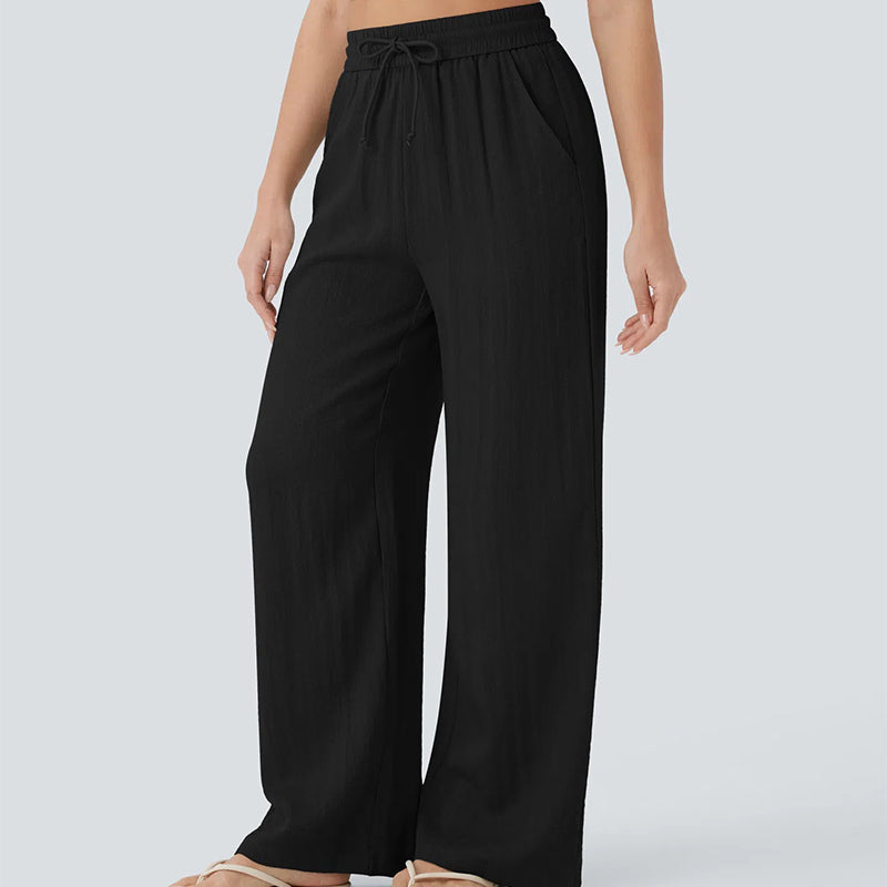 Lira Casual Pants | Lightweight Breathable, Elastic Drawstring for Women 11