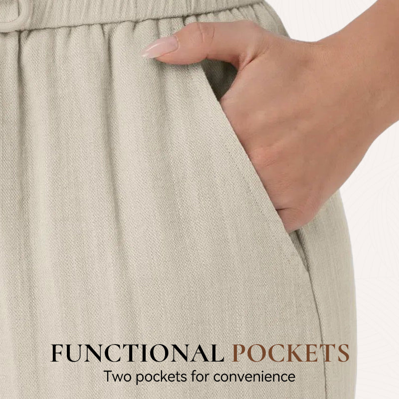 Lira Casual Pants | Lightweight Breathable, Elastic Drawstring for Women 4