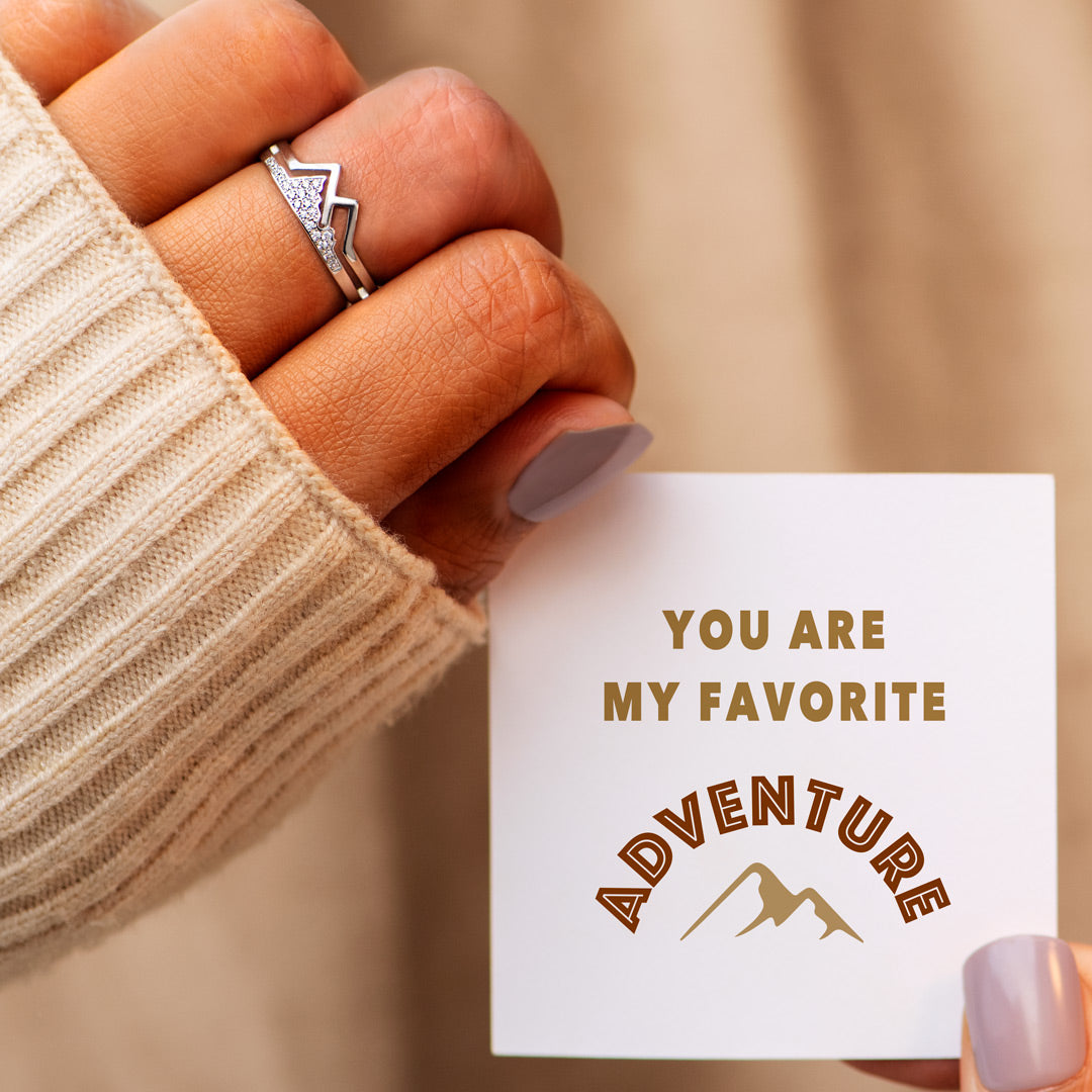 You Are My Favorite Adventure Mountain Ring