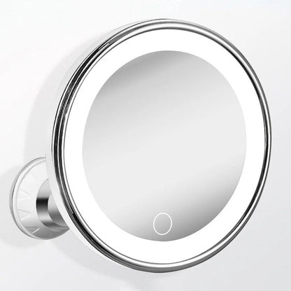 Luma Makeup Mirror | 10X Magnifying, LED Light, Suction Cup, 360° Adjustable 0