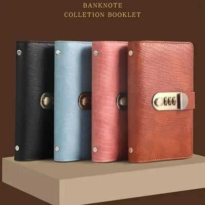 Luma Money Saving Binder | Secure PU Leather, 3-Digit Lock 2