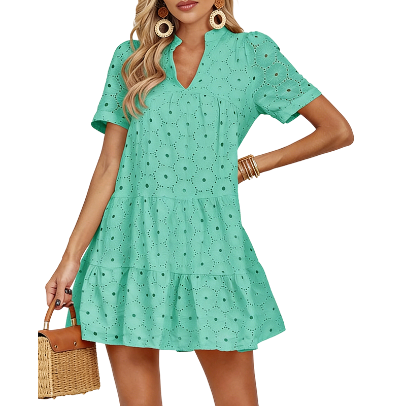 Luna Lace Dress | Lightweight, Eyelet Detailing 14