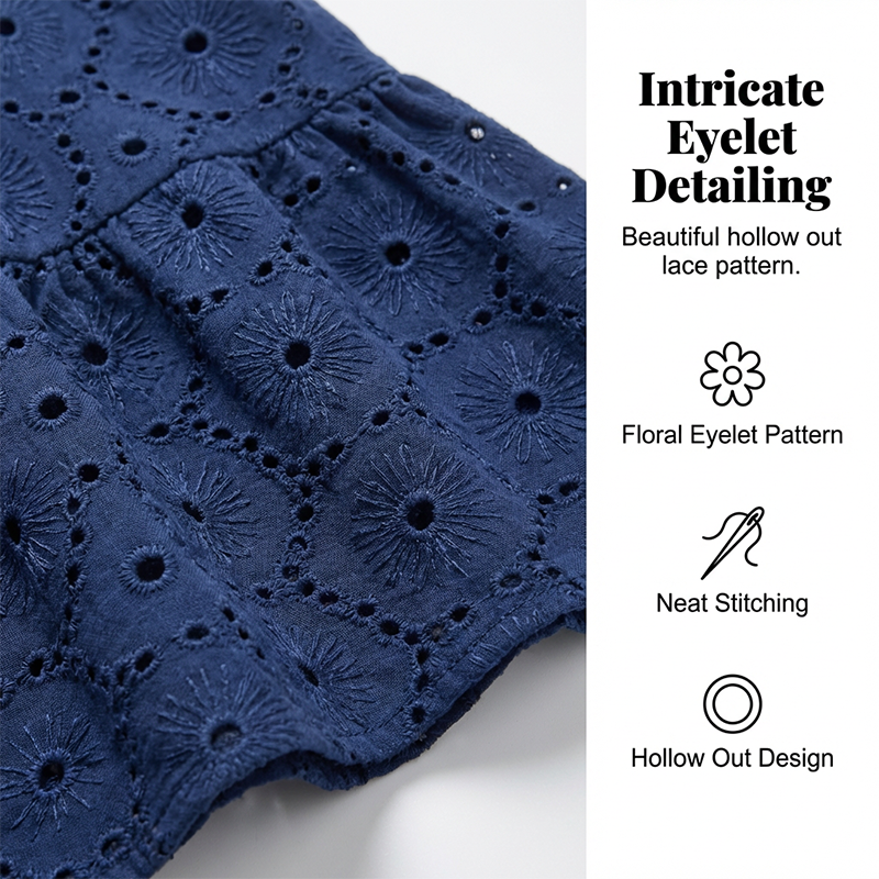 Luna Lace Dress | Lightweight, Eyelet Detailing 6