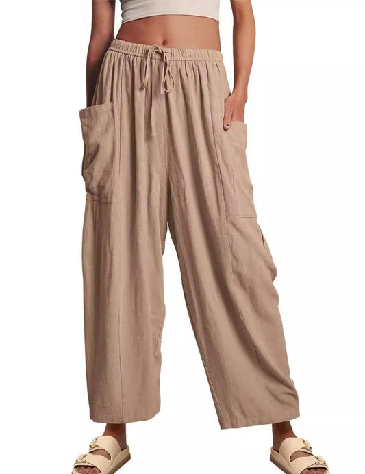 Luna Linen Pants | Lightweight, High-Waisted 0