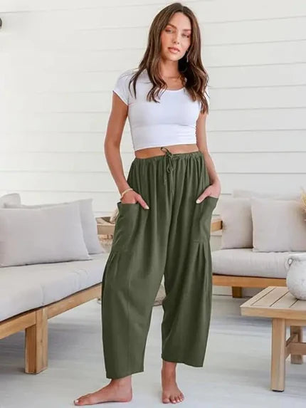 Luna Linen Pants | Lightweight, High-Waisted 11