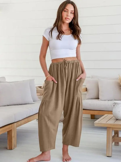 Luna Linen Pants | Lightweight, High-Waisted 13
