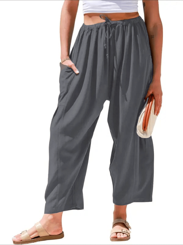 Luna Linen Pants | Lightweight, High-Waisted 15