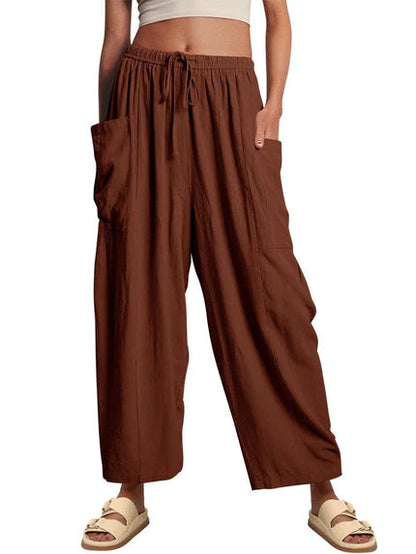 Luna Linen Pants | Lightweight, High-Waisted 16