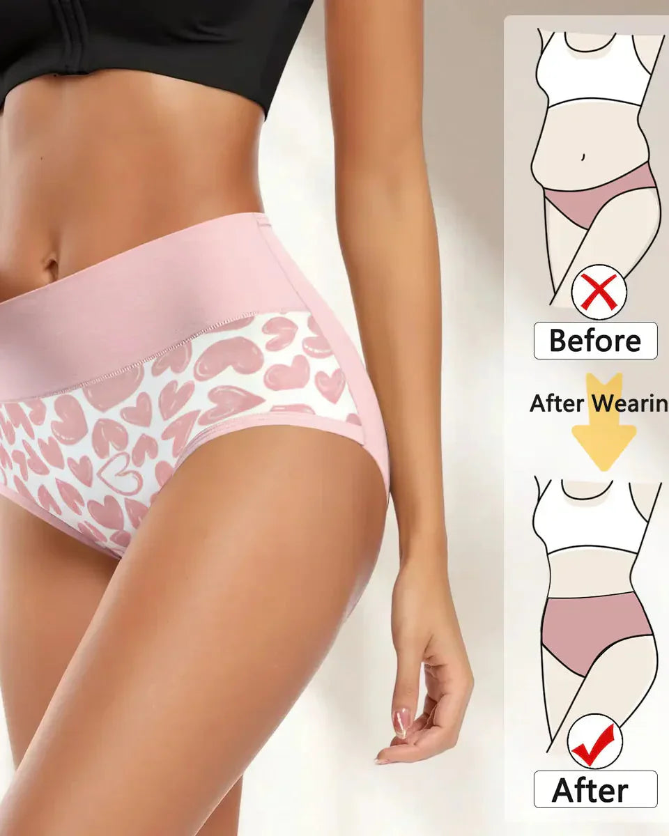 Luna Love Panties | Soft Cotton, High Rise Design, Full Coverage (6 Pack) 2