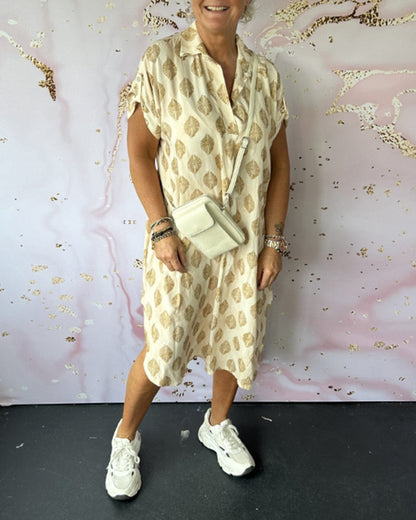 Luna Printed Shirt Dress | Comfortable Loose Fit 5