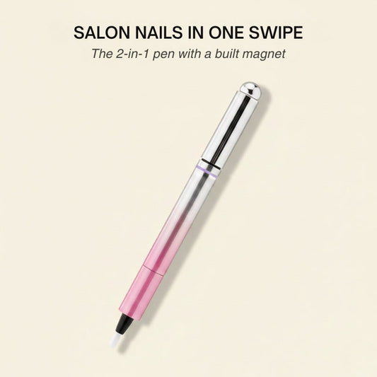 Lunelle Nail Pen | 2-in-1 Magnetic with Precision Brush Applicator 0