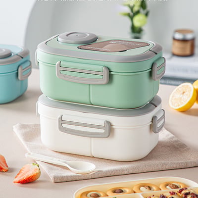 Lunex Bento Lunch Box | Leak-Proof, BPA-Free with Compartments and Carry Handle 5