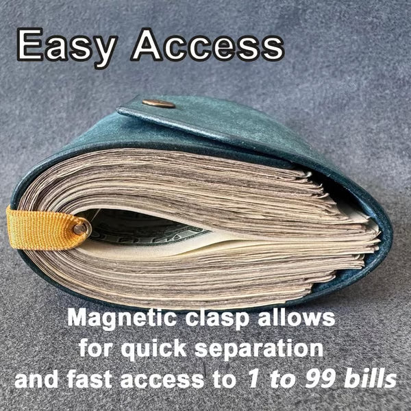 Luno Cash Wrap Wallet | Premium Leather, Magnetic Clasp 6