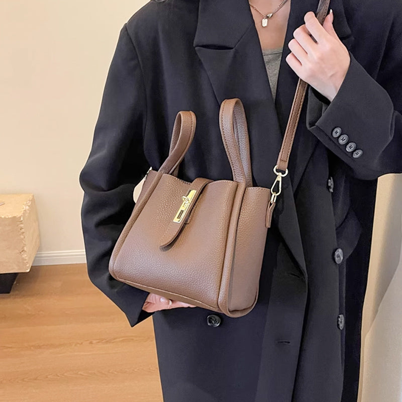 Luxe Bucket Bag | Large Capacity Faux Leather 11