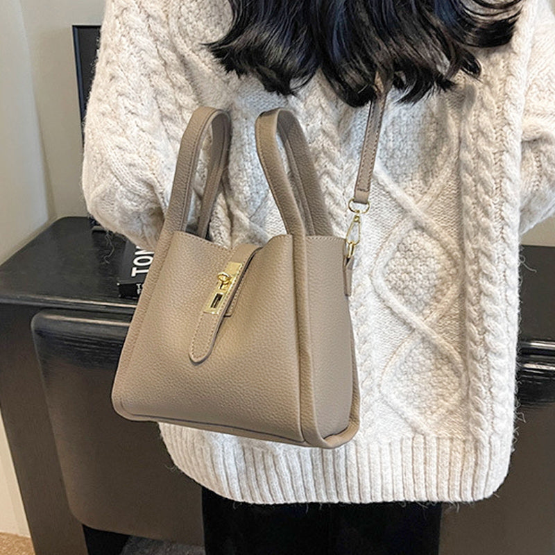 Luxe Bucket Bag | Large Capacity Faux Leather 12