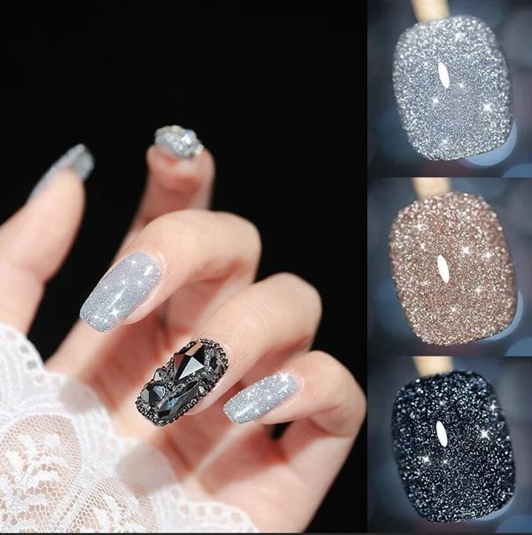 Luxe Cat Eye Nail Polish | Non-Toxic, Natural Resin, Sparkling Effect 1