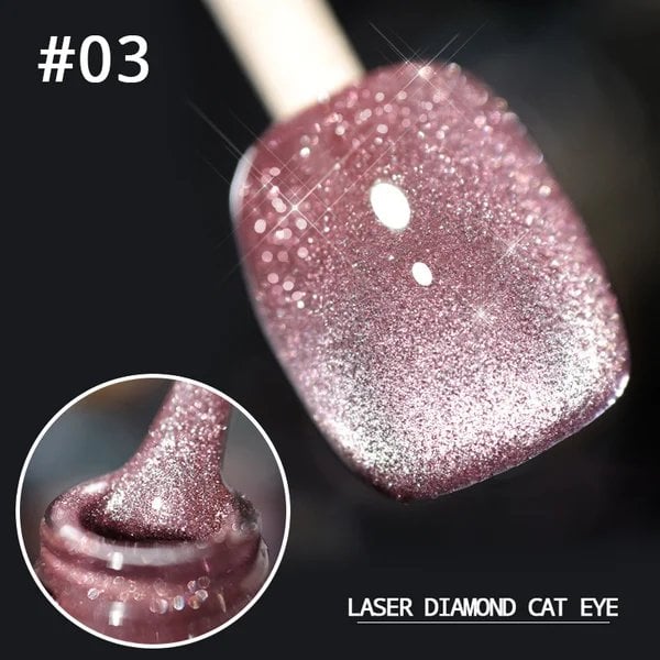 Luxe Cat Eye Nail Polish | Non-Toxic, Natural Resin, Sparkling Effect 13