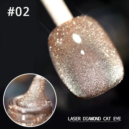 Luxe Cat Eye Nail Polish | Non-Toxic, Natural Resin, Sparkling Effect 15