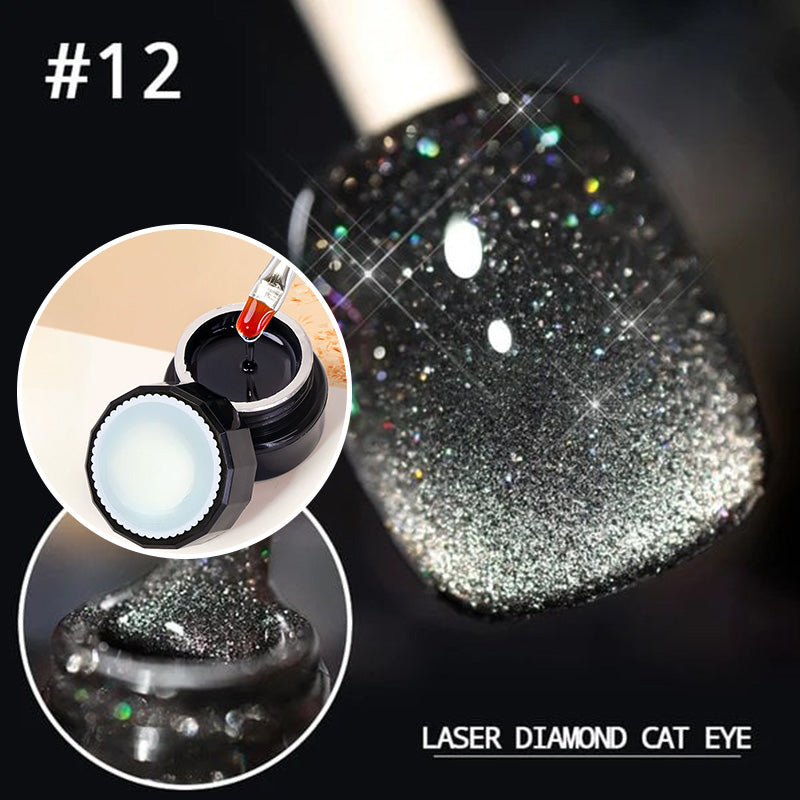 Luxe Cat Eye Nail Polish | Non-Toxic, Natural Resin, Sparkling Effect 16