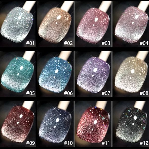 Luxe Cat Eye Nail Polish | Non-Toxic, Natural Resin, Sparkling Effect 2
