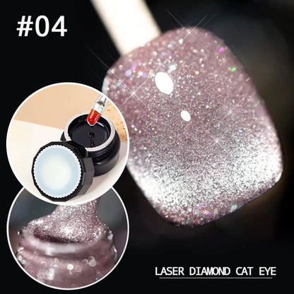 Luxe Cat Eye Nail Polish | Non-Toxic, Natural Resin, Sparkling Effect 21