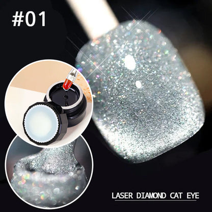 Luxe Cat Eye Nail Polish | Non-Toxic, Natural Resin, Sparkling Effect 22