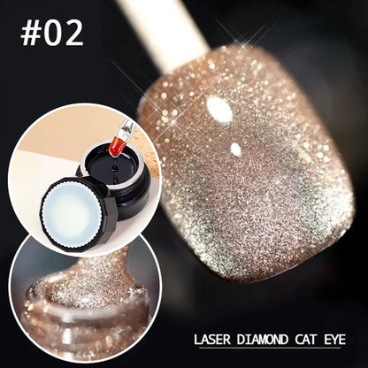 Luxe Cat Eye Nail Polish | Non-Toxic, Natural Resin, Sparkling Effect 24