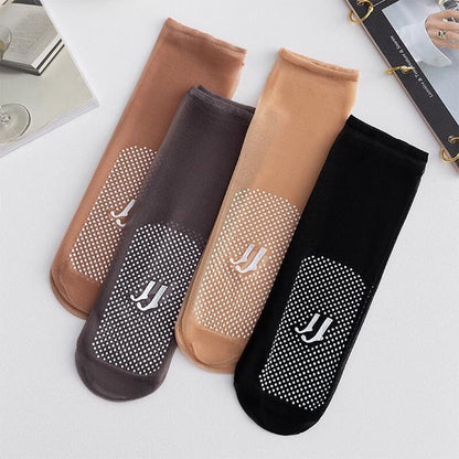 Luxe Invisible Socks | Slip-Resistant Crystal Silk 7