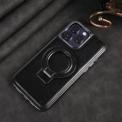 Luxe Invisible Stand Case | Premium Leather for iPhone 14 Pro & 14 10