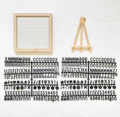 Luxe Letter Board | Premium Oak Wood with Felt Surface 2