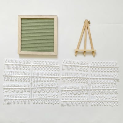 Luxe Letter Board | Premium Oak Wood with Felt Surface 3