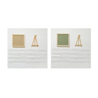 Luxe Letter Board | Premium Oak Wood with Felt Surface 4