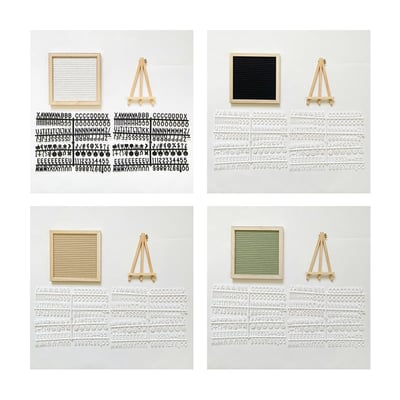 Luxe Letter Board | Premium Oak Wood with Felt Surface 6