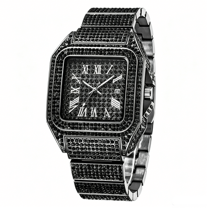 Luxe Square Watch | Rhinestone Accents 11