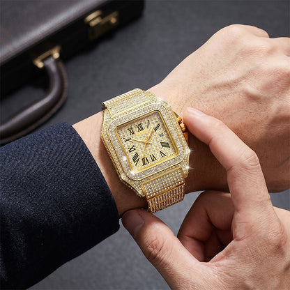 Luxe Square Watch | Rhinestone Accents 2