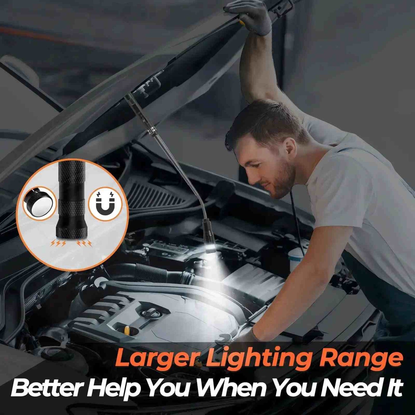 Lynx Magnetic Pickup Tool | Telescoping, LED Light, Flexible 7