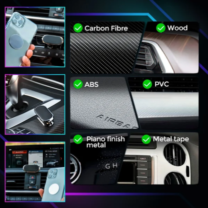 Magma Car Phone Holder | Ultra-Strong Magnetic, 360° Rotation, Compatible with All Smartphones 3