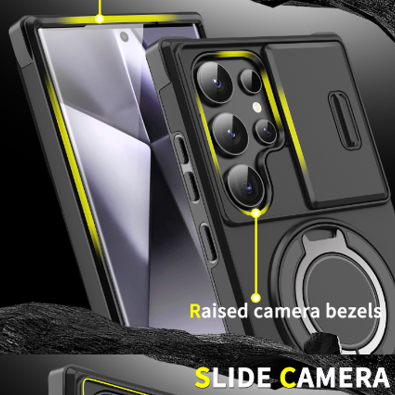 Magma Magnetic Stand Case | 360° Ring Grip, Slide Camera Cover 8