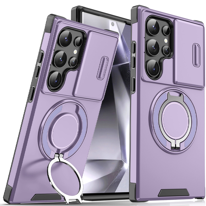 Magma Magnetic Stand Case | 360° Ring Grip, Slide Camera Cover 9
