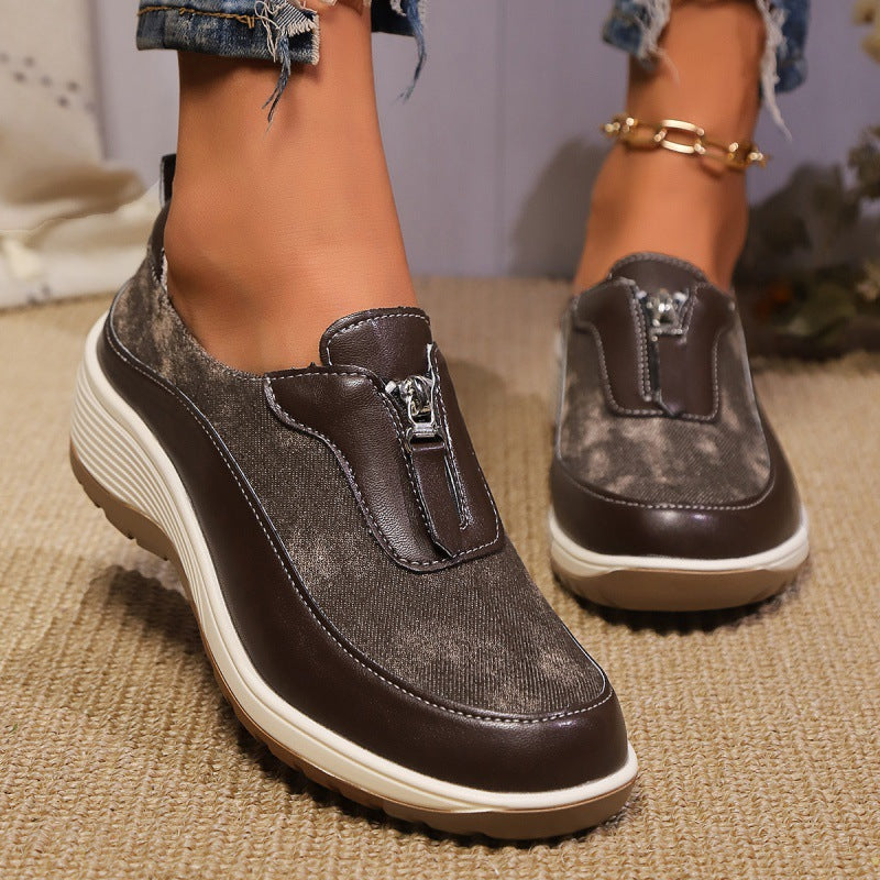 Malinor DenimSlip-On Shoes — Orthopedic Casual Comfort with Cushioned Sole