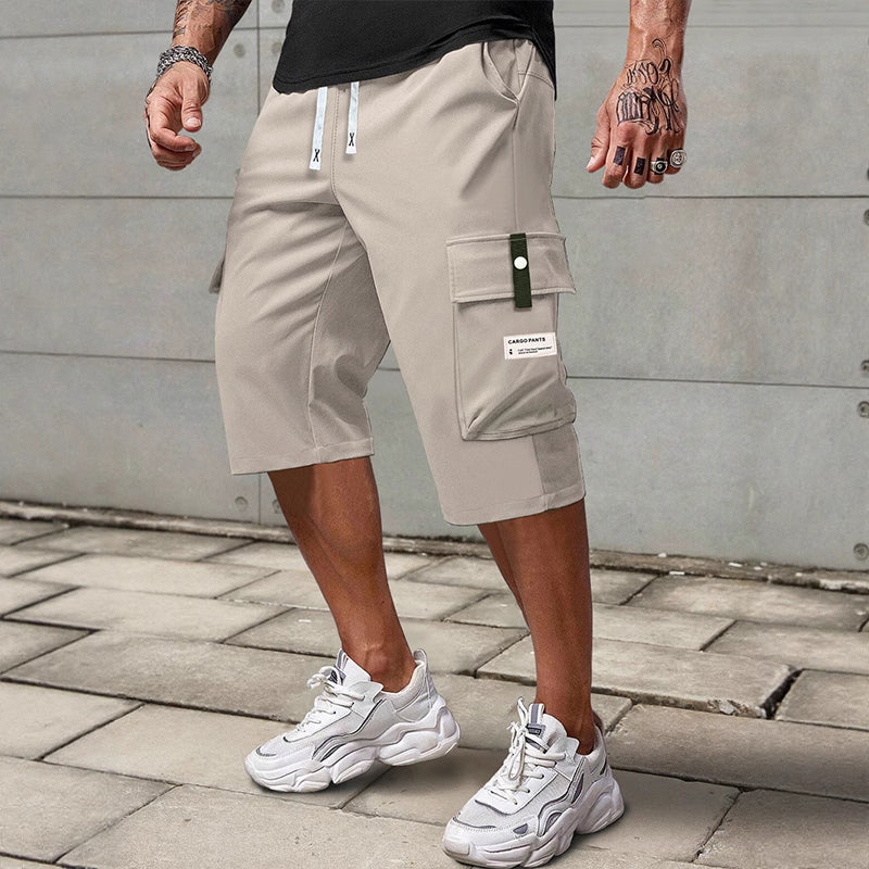 Maverick Men's Cargo Pants | Adjustable Drawstring, Breathable Polyester, Black 6