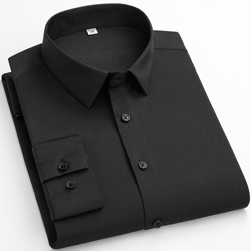 Maverick Men's Dress Shirt | High-Stretch, Wrinkle-Resistant, White 0