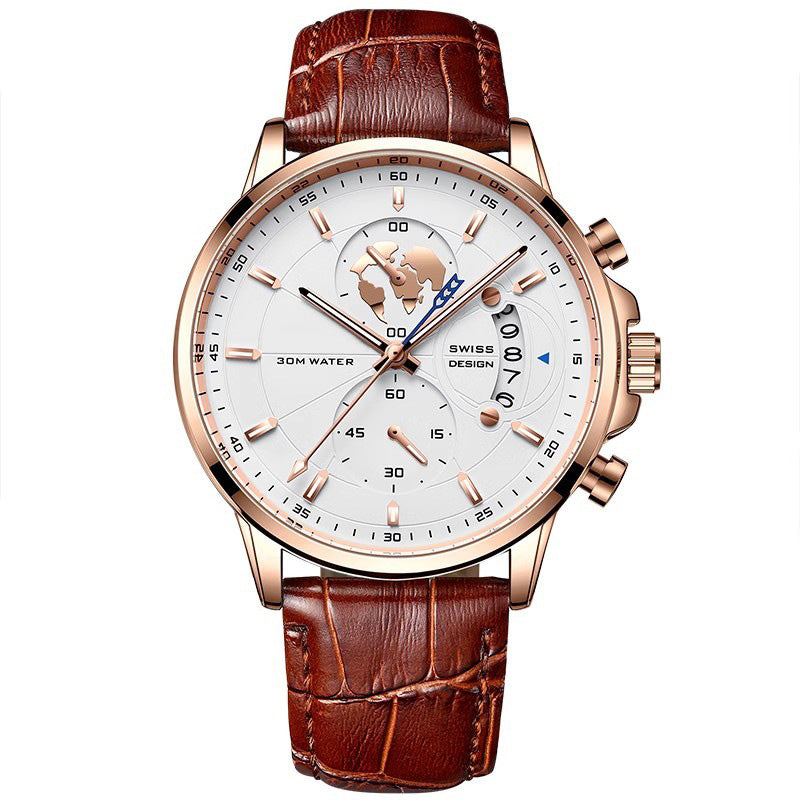 Maverick Men's Watch | Luminous, Water-Resistant 15